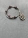 Image of Floral T Bar Bracelet with semi precious beads 