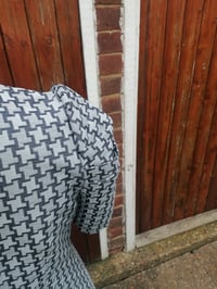 Image 3 of BLUE DENIM PUFF SLEEVE DRESS 