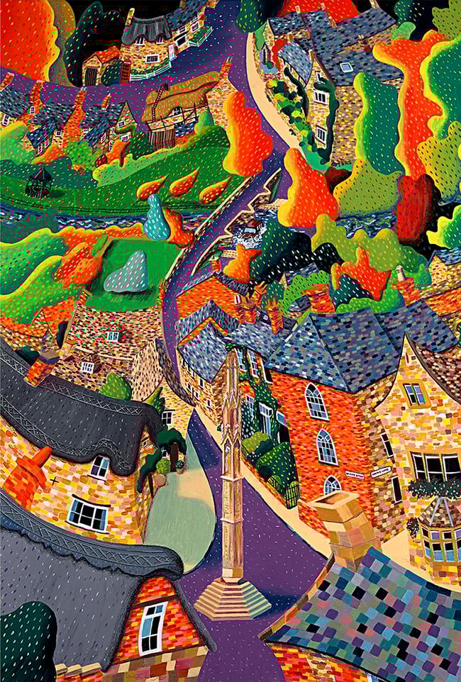 Geddington Cross Print