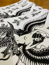 Image 2 of Lady w/ Dragon - Print