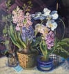 Still-life With  Hyacinths and Orchid