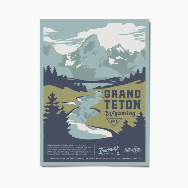 Grand Teton National Park - 12x16 Poster