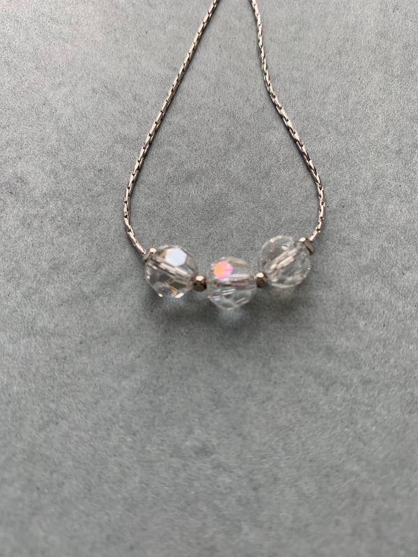 Image of Crystal Bead Drawstring Bracelet 