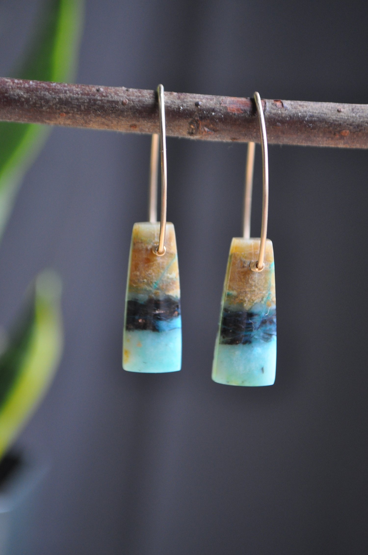 Image of One of a Kind Blue Opal Dangles