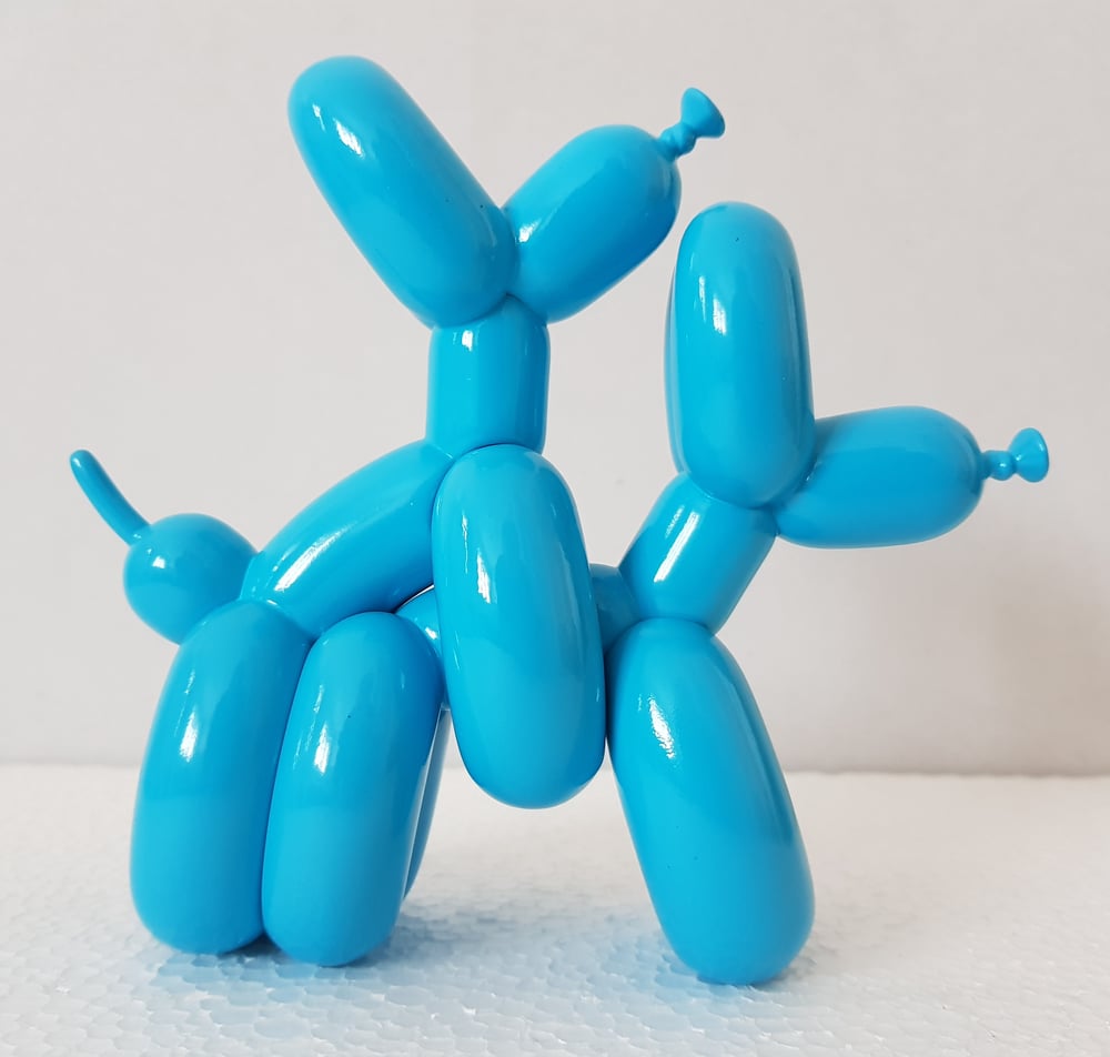 Image of BLUE HUMPEK BALLOON DOG  - WHATSHISNAME - POLYRESIN SCULPTURE LTD ED 150