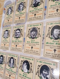 Image 1 of 22 Hunger Strikers 1917-1981 Memorial Cards.
