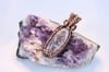 "Neenanah" Shimmery Lepidolite Wire Wrapped Pendant