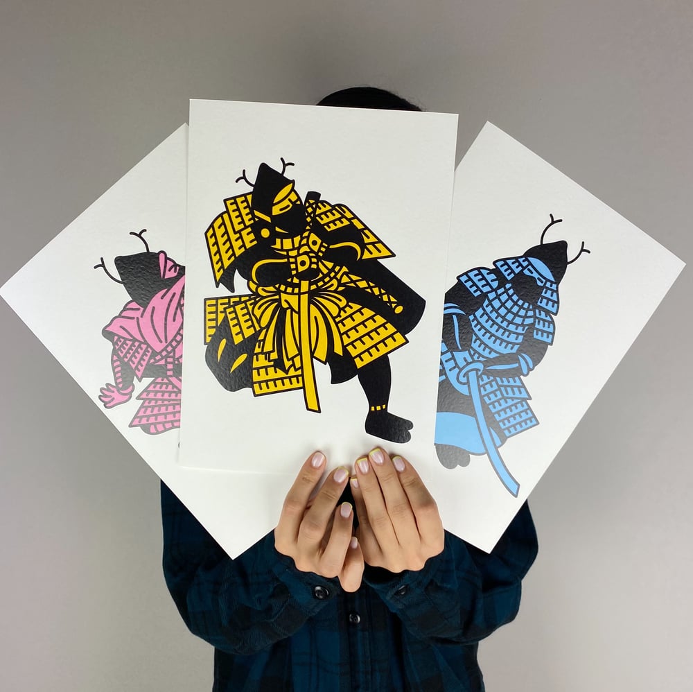 Image of ON SALE- PACK OF PRINTS SAMURAIS