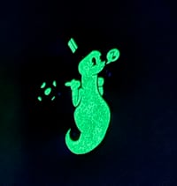 Image 3 of HITCHHIKIN' GHOST 1.75" Glow-in-the-Dark Enamel Pin