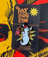 Image 2 of HITCHHIKIN' GHOST 1.75" Glow-in-the-Dark Enamel Pin