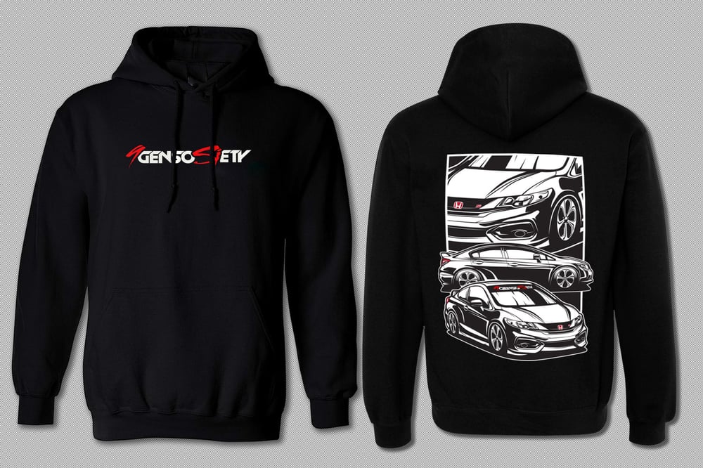 Image of NEW- Revised Front Logo 9gen 2 & 4dr Hoodie 