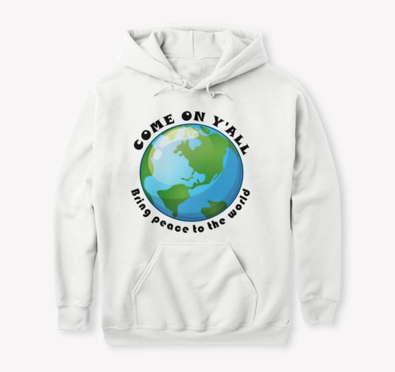 Image of Come On Y'all Around the World Adult Hoodie