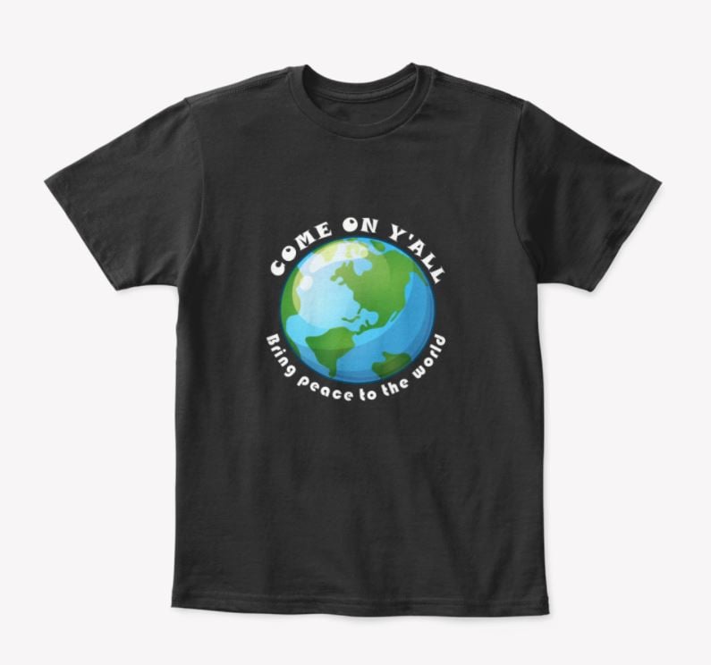 Image of Come On Y'all Around The World Youth T-Shirts