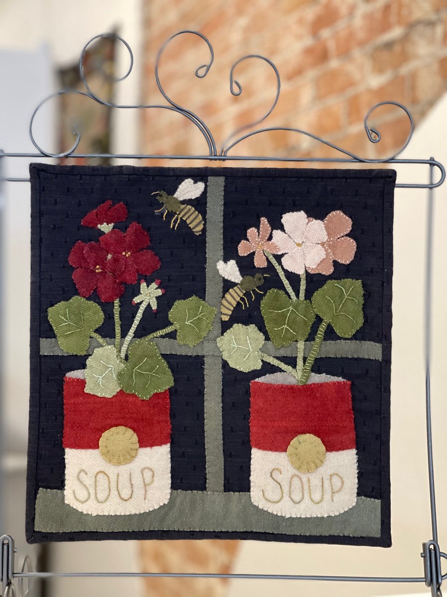 Potted Petals Mystery Stitch a Long Block 8 Kit Linen Closet Designs