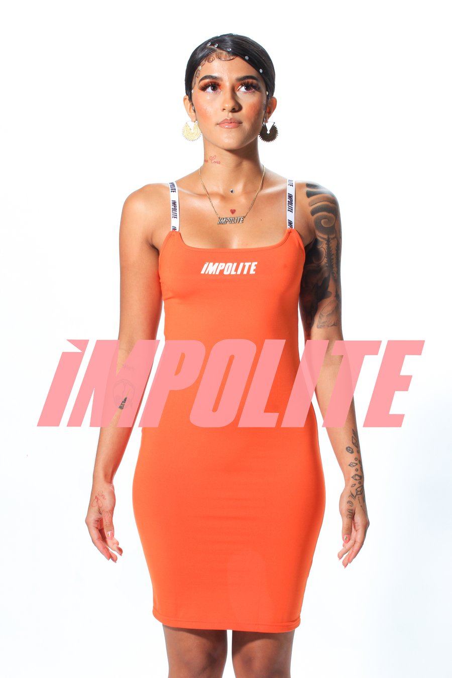 Image of iMPOLITE - "iRIS" Dress" - (Orange)