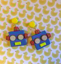 Robot earrings 