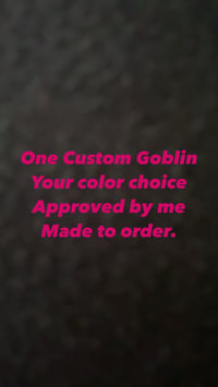 One Custom Order Goblin Pendant 