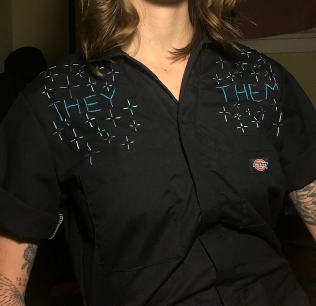 Custom embroidery piece