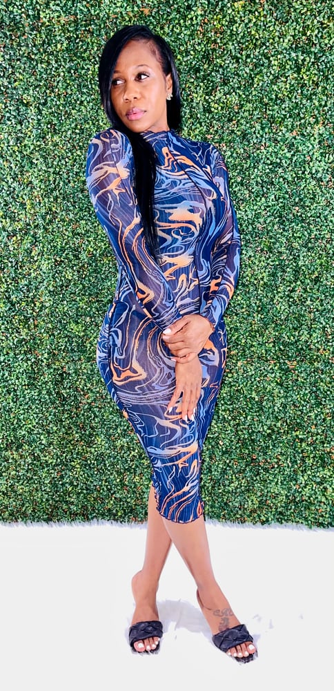 Image of Girl On Fire MIDI Dress 