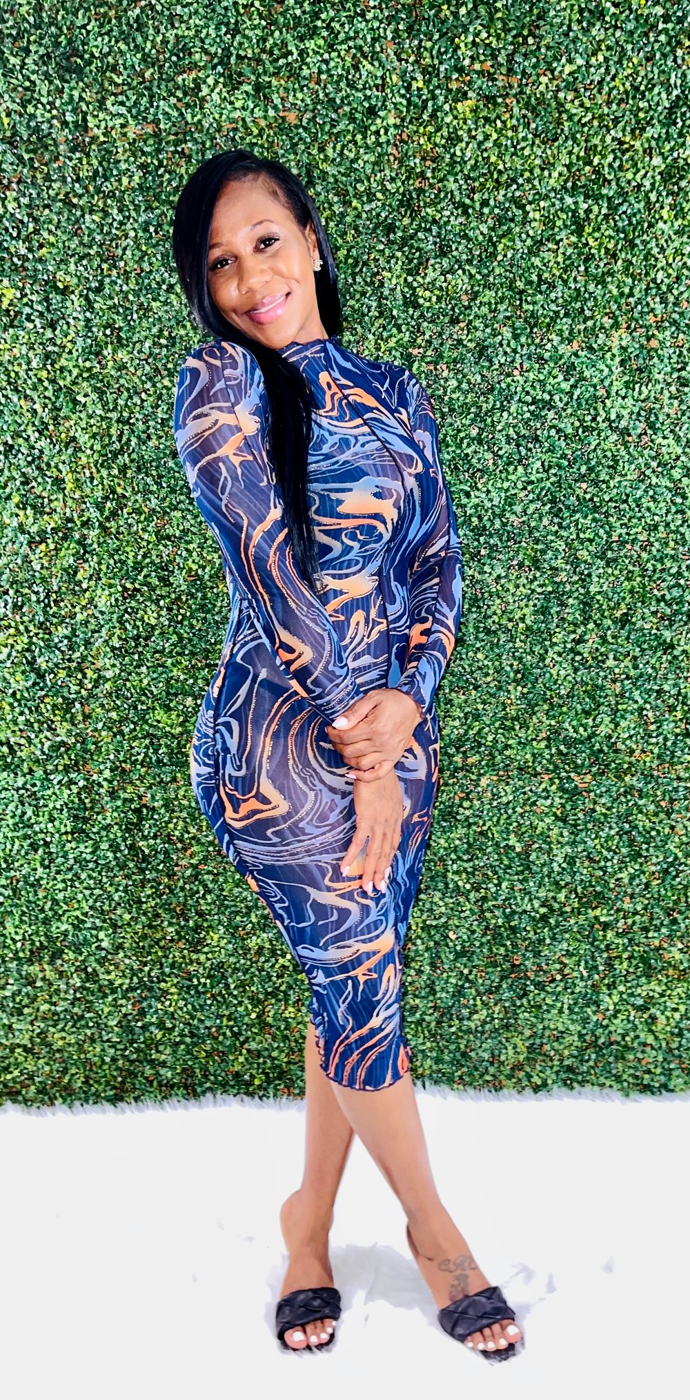Image of Girl On Fire MIDI Dress 