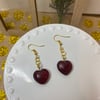 Maroon Earrings