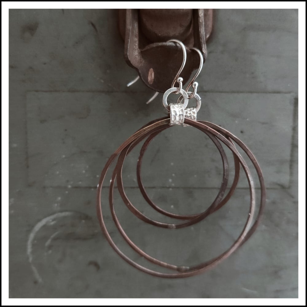Image of Organic Copper Hoops