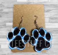 Image 1 of Paw Print shaped earring 