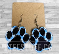 Image 2 of Paw Print shaped earring 