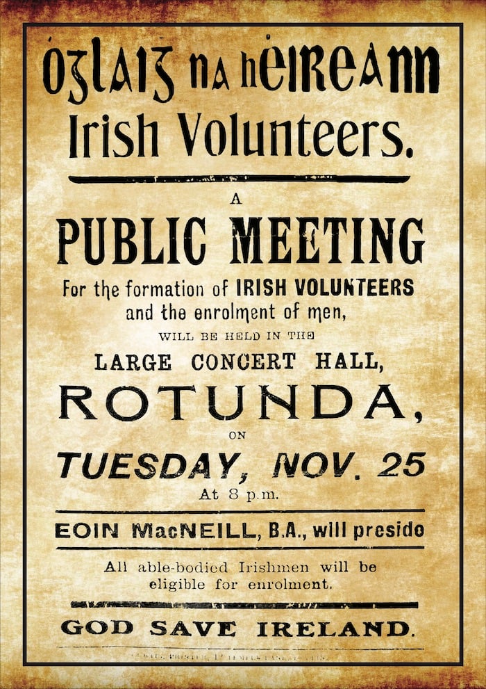 IRISH VOLUNTEERS FORMATION POSTER PHOTOGRAPH PICTURE 