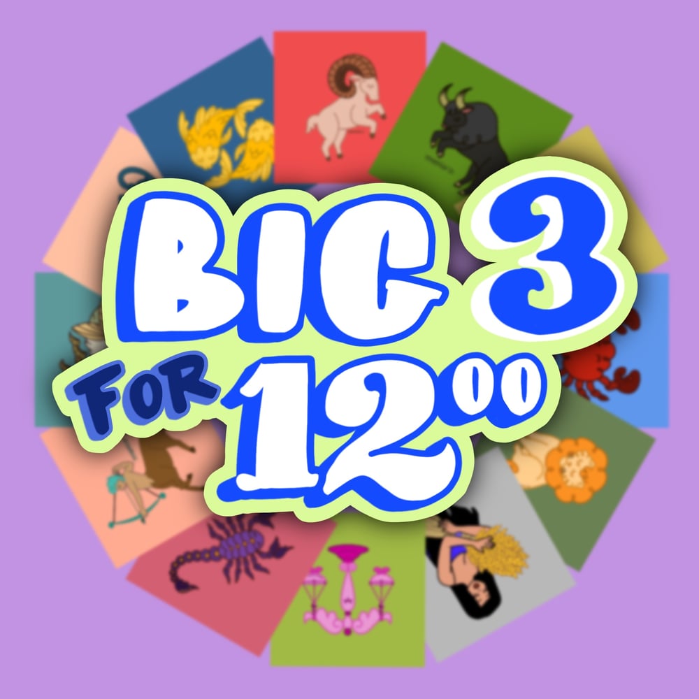 Image of Big 3 Vinyl Sticker Bundle