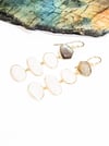 Moonstone and Labradorite Dangly Earrings 