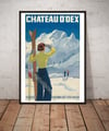 Château D'Oex Suisse, Chemin de Fer M.O.B | Alex Walter Diggelmann | 1930 | Vintage Travel Poster