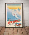 Sun Valley - Let’s Go | Phil von Phul | 1940 | Wall Art Print | Vintage Travel Poster