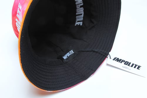 Image of iMPOLITE - "Bucket Hat" (Orange/Pink Tie-Dye)