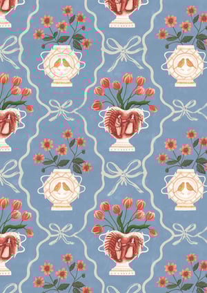 Image of Pre-order Romantic Vase Wallpaper