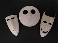 Image 1 of Lock, Shock and Barrel Oogie Boogie MINI Kids Masks, Nightmare Before Christmas, DIY resin kit