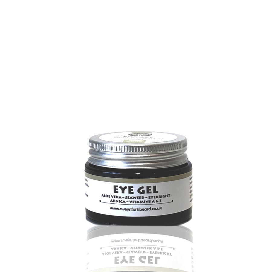 Image of Eye Gel with Aloe Vera + Seaweed + Eyebright + Arnica + Vitamins A & E