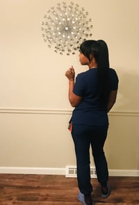 Image 2 of Navy BH Stretch Jogger Scrub Sets 