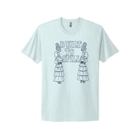 Smoking Ladies T-Shirt (Light Blue) [Unisex]