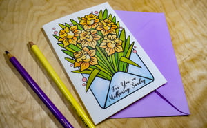 Image of Daffodils Mothers Day - Card