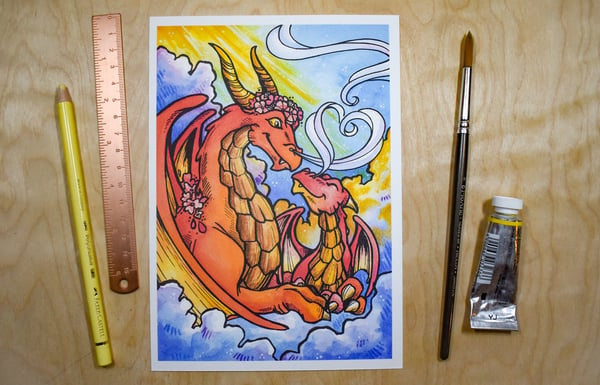 Image of Sky Dragon Parent - Art Print
