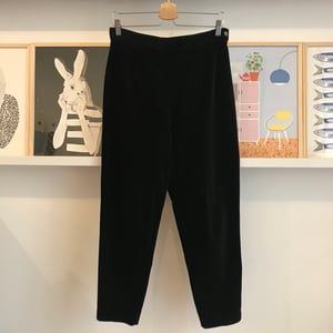 Pantalone in velluto nero