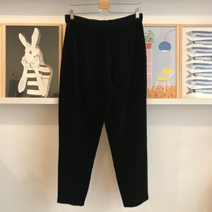 Pantalone in velluto nero