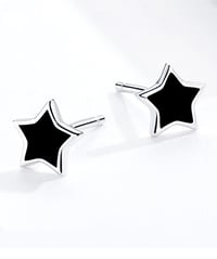 Image 1 of Blackstar Earrings (925 Sterling Silver)