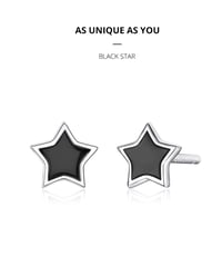 Image 4 of Blackstar Earrings (925 Sterling Silver)