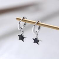 Image 2 of Blackstar Dangle Earrings