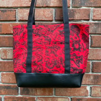Image 1 of Doodle Block Deluxe Tote Bag