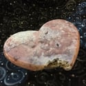 Large Pink Amethyst Heart with Druzy