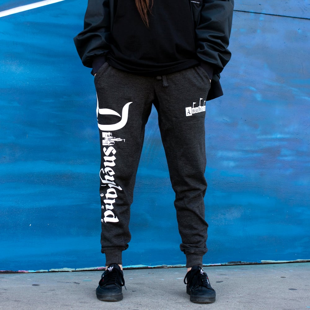 black joggers with zippers mens