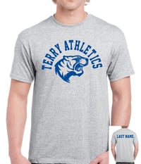 Image 1 of TERRY ATHLETICS - 6th grade and 8th grade 2 sets of tees and shorts
